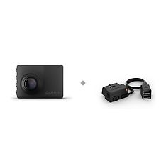 Garmin Dash Cam 67W -autokamera + pysyvä virtakaapeli OBD II -porttiin