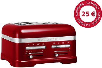 KitchenAid Artisan 5KMT4205ECA -leivänpaahdin, punainen metalliväri