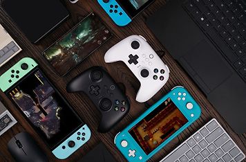 8BitDo Ultimate Wired Controller -peliohjain, valkoinen, Switch / PC, kuva 7