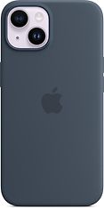 Apple iPhone 14 silikonikuori MagSafella, myrskynsininen, kuva 2
