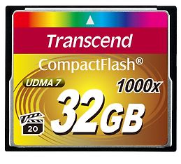Transcend 32GB 1000x Compact Flash muistikortti