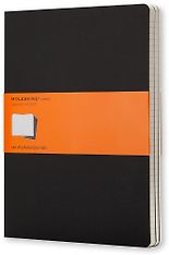 Moleskine Extra Large Ruled Cahier Journal -muistivihkot, 3 kpl, musta