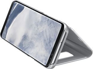 Samsung Galaxy S8 Clear View Cover -suojakansi, hopea, kuva 2