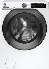 Hoover H-Wash 500 Slim HW437XMBB-1-S -pyykinpesukone ja Hoover H-Dry 500 Slim ND4H7A1TSBEX-S -kuivausrumpu, kuva 3