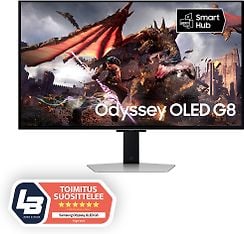 Samsung Odyssey G8 32" 4K OLED -pelinäyttö