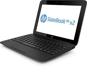 HP SlateBook 10-h001eo x2 10.1" 32 GB WiFi Android-tablet näppäimistötelakalla, hopeanharmaa