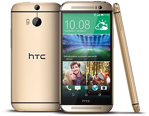 HTC One (M8) 2014 Android puhelin, kulta, kuva 2