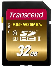 Transcend 32GB UHS-I U3 SDHC-muistikortti