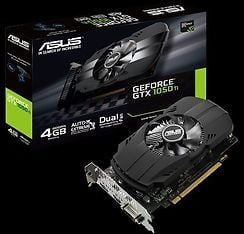 Asus GeForce GTX 1050Ti PH-GTX1050TI-4G 4096 Mt -näytönohjain