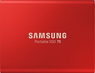 Samsung SSD T5 ulkoinen SSD-levy 500 Gt, punainen, kuva 2