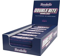 Barebells Double Bite Caramel Crisp -proteiinipatukka, 55 g, 12-pack