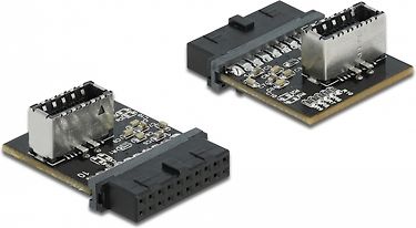 Fuj:tech USB 3.0 19-pin / USB 3.2 Gen1 Type-E adapteri emolevylle