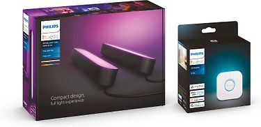 Philips Hue Play -valopalkki älyvalaisin, 2 kpl, musta ja Hue Silta -tuotepakkaus Hue Gaming, kuva 3