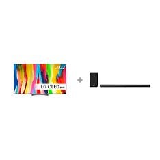 LG OLED C2 77" 4K OLED evo -televisio + LG SN10YG 5.1.2 Dolby Atmos Soundbar -tuotepaketti, kuva 2