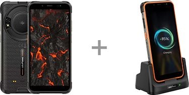 Ulefone Power Armor 16 Pro -puhelin, 64/4 Gt, musta + lataustelakka