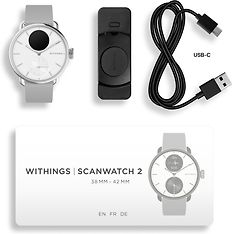 Withings Scanwatch 2 -älykello, 38 mm, valkoinen, kuva 10