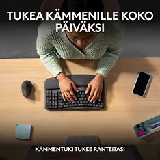 Logitech Wave Keys -langaton näppäimistö, grafiitti, kuva 4