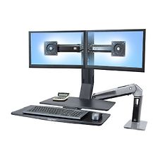 Ergotron WorkFit-A, Dual Monitor with Worksurface -työpistetaso