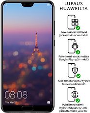Huawei P20 PRO -Android-puhelin Dual-SIM, 128 Gt, musta