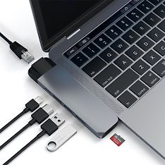 Satechi USB Type-C Pro Hub 4K HDMI and Ethernet -adapteri, Space Gray, kuva 3