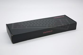 Varmilo VA69 Special Edition Black Plate TKL 65% MX Red -mekaaninen pelinäppäimistö, valkoinen/punainen/musta, kuva 15
