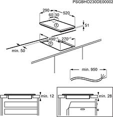 Electrolux HOI336F 300-sarjan Domino -induktiotaso, 29 cm, kuva 6