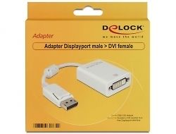 DeLOCK Display Port - DVI adapterikaapeli, valkoinen, kuva 2