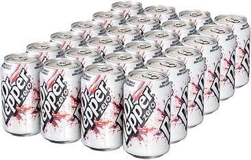 Dr Pepper Zero UK -virvoitusjuoma, 330 ml, 24-PACK