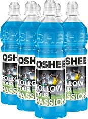 OSHEE Isotonic Multifruit -urheilujuoma, 750 ml, 6-pack