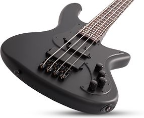 Schecter Stiletto Stealth-4 -sähköbasso, Satin Black, kuva 4