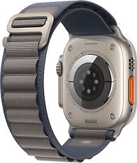 Apple Watch Ultra 2 (GPS + Cellular) 49 mm titaanikuori ja sininen Alpine-ranneke, suuri (MREQ3), kuva 3