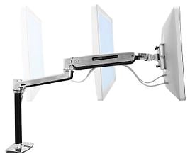 Ergotron LX HD Sit-Stand Desk Mount -pöytävarsi LCD/TFT-näytöille, väri hopea/musta, kuva 3