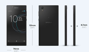 Sony Xperia L1 -Android-puhelin, 16 Gt, musta, kuva 5