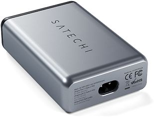 Satechi Dual USB-C 75W -matkalaturi, space gray, kuva 2
