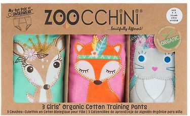 Zoocchini Woodland Princesses -harjoitteluhousut koko M, 3 kpl, tytöille 3-4v