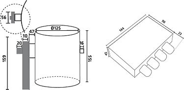 Thermex tehostusventtiili -moduuli, Ø125mm, kuva 2