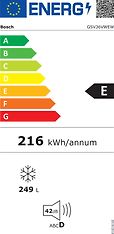 Bosch GSV36VWEW Serie 4 -kaappipakastin, valkoinen, kuva 8