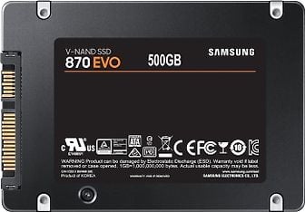 Samsung 870 EVO SSD 500 Gt 2,5" SATA3 -SSD-kovalevy, kuva 5