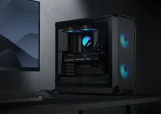 Fractal Design Focus 2 RGB Black TG Clear Tint ATX-kotelo ikkunalla, musta, kuva 15