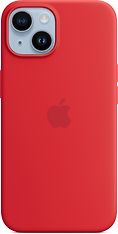 Apple iPhone 14 silikonikuori MagSafella, punainen (PRODUCT)RED