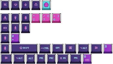 Keychron PBT Full Keycap Set -näppäinhatut, Pixel Universe, kuva 2