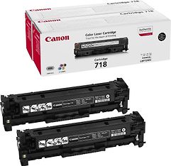 Canon 718BK Twin Value Pack -laservärikasetti, 2 kpl musta