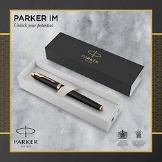 Parker IM Premium Black Gold GT -mustekynä, musta, kuva 7