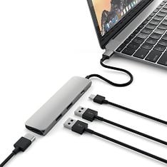 Satechi Slim USB-C MultiPort -adapteri, Space Gray, kuva 2