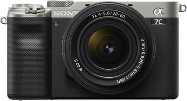 Sony A7C -järjestelmäkamera + 28 - 60 mm objektiivi, hopea