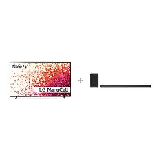 LG 75NANO75 75" 4K Ultra HD NanoCell -televisio + SN10YG 5.1.2 Dolby Atmos Soundbar -tuotepaketti