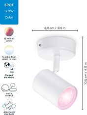 WiZ IMAGEO Spots -kohdevalaisin, valkoinen, RGB, Wi-Fi, kuva 19