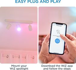 WiZ IMAGEO Spots -kohdevalaisin, 3-osainen, valkoinen, RGB, Wi-Fi, kuva 11