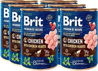 Brit Premium by Nature Kana-sydän -koiran märkäruoka, 400 g, 6-pack –  