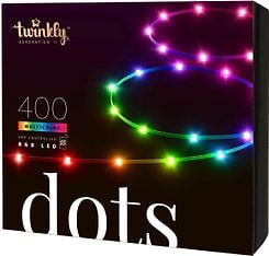 Twinkly Dots -LEDvalonauha, 400 LED, RGB, Wi-Fi, läpinäkyvä, IP44, kuva 2